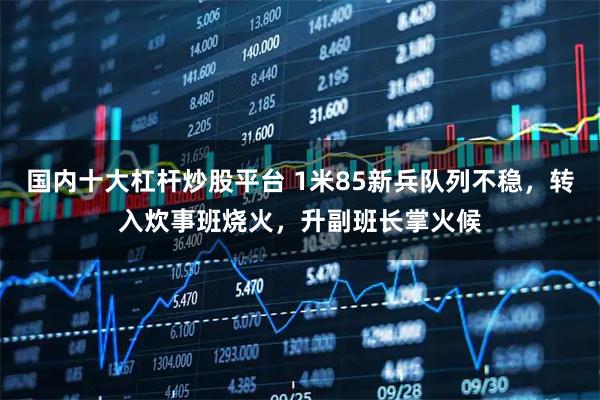 国内十大杠杆炒股平台 1米85新兵队列不稳，转入炊事班烧火，升副班长掌火候